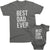 Best Dad Ever and Best Son ever Matching Father Son t-shirts Asphalt color by TeeLikeYours.com
