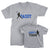 Daddy and Daddy's Team_short sleeve Graphic Matching T-Shirts_Athletic Heather color at TeeLikeYours.com