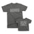 Don't Make Me Call My Grandpa and Grandpa_short sleeve Graphic Matching T-Shirts_Asphalt color at TeeLikeYours.com