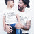 First Mate and Captaine Papa_Short Sleeve Graphic Matching T-Shirts for Gandpa or Daddy and Me_White color at TeeLikeYours.com