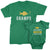 Gramps and Gramps Fishing Partner_short sleeve Graphic Matching T-Shirts for Grandpa and Grandchild_Kelly Green color at TeeLikeYours.com