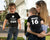 Custom fan onesie jerseys - Sister's Biggest Fan | Brother's Biggest Fan | Softball Onesie and T-shirt with name and number on back. Sibling sports custom t-shirts