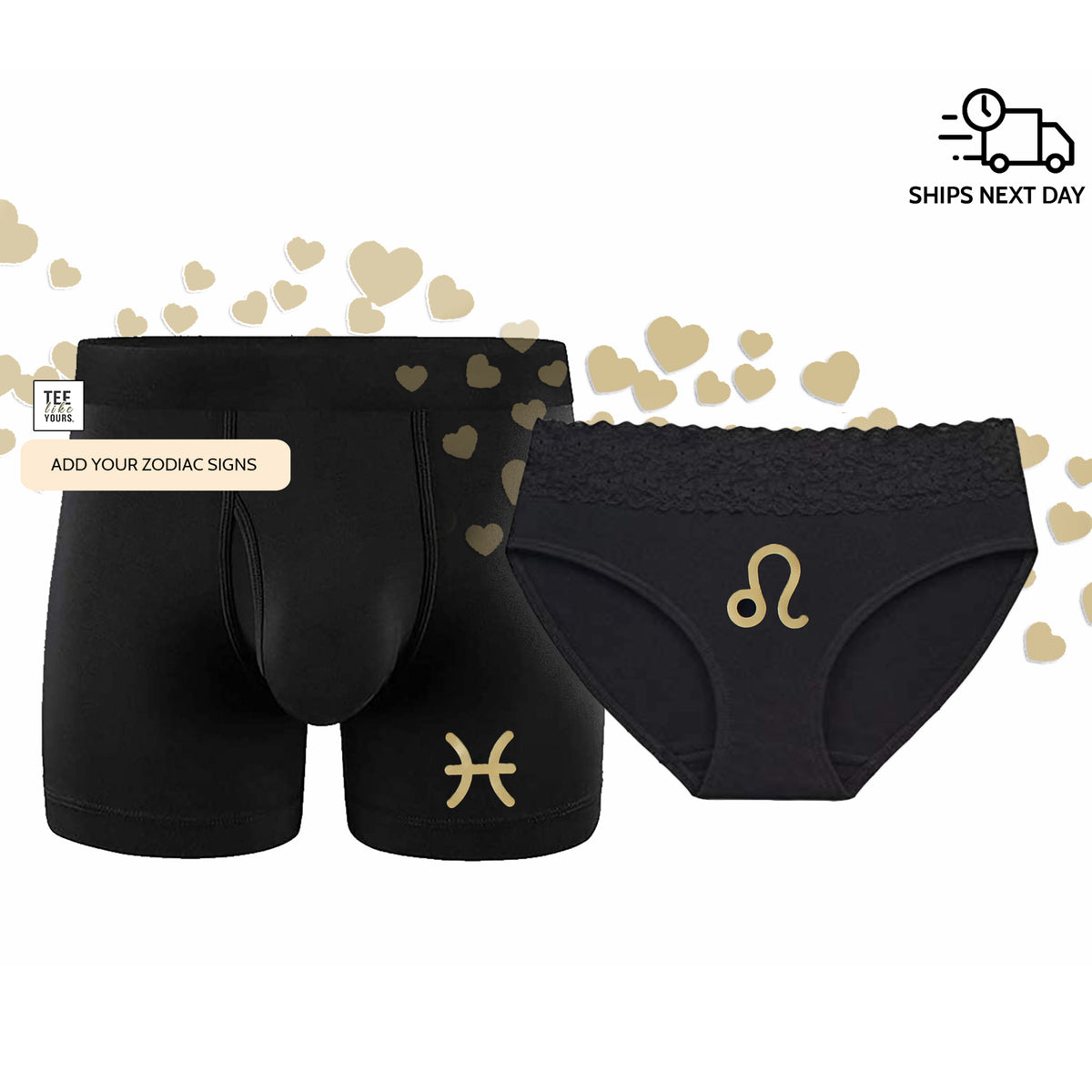 Zodiac - Couple Matching Underwear –