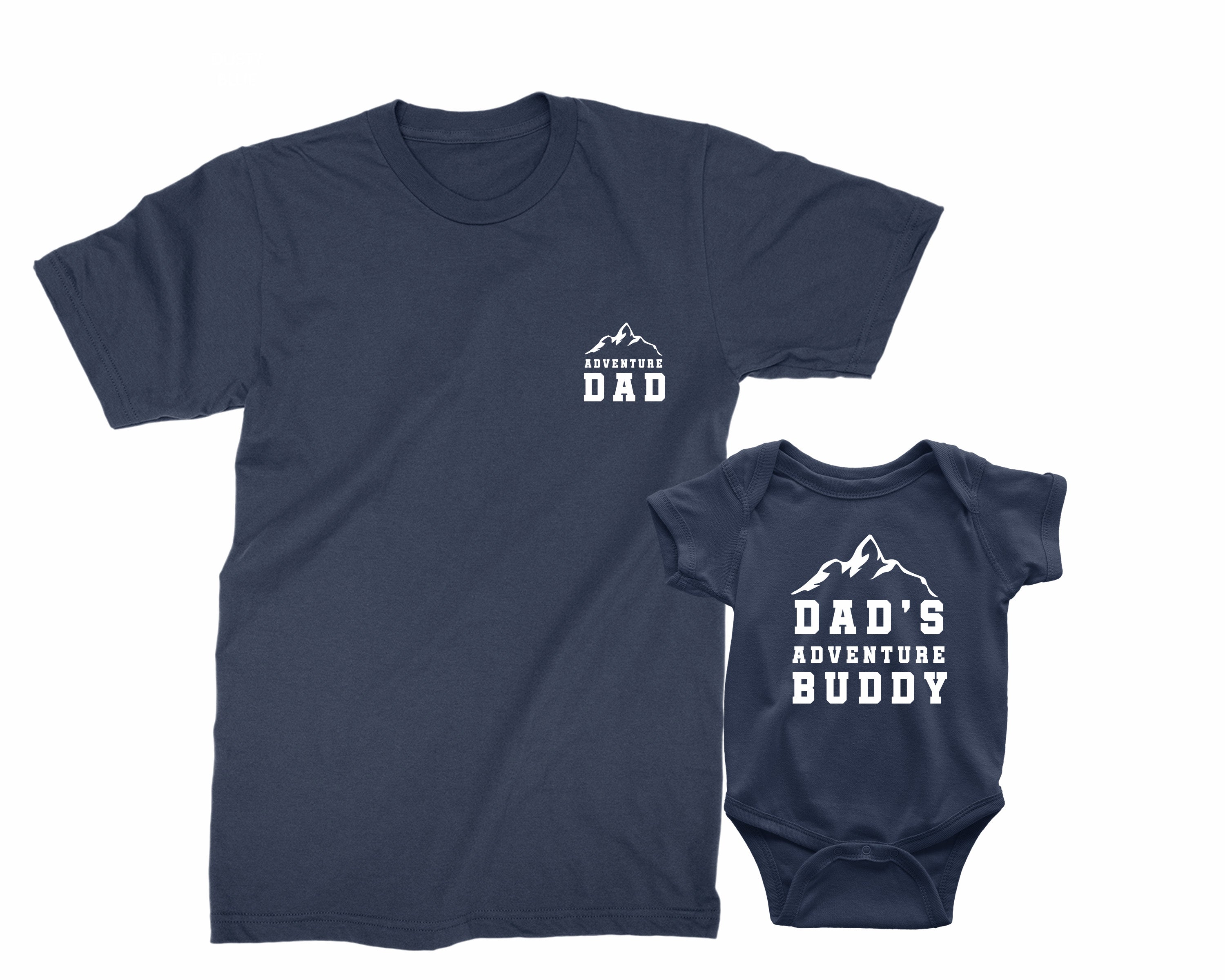 Adventure Dad & Dad’s Adventure Buddy - matching tshirts, gift for