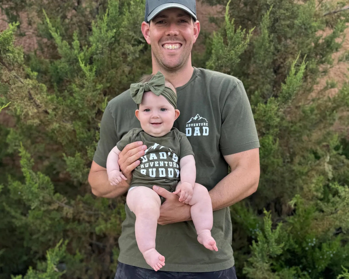 Matching Dad and Kids Shirts "Adventure Dad" – Father and Son Daughter Matching Outfits Gift