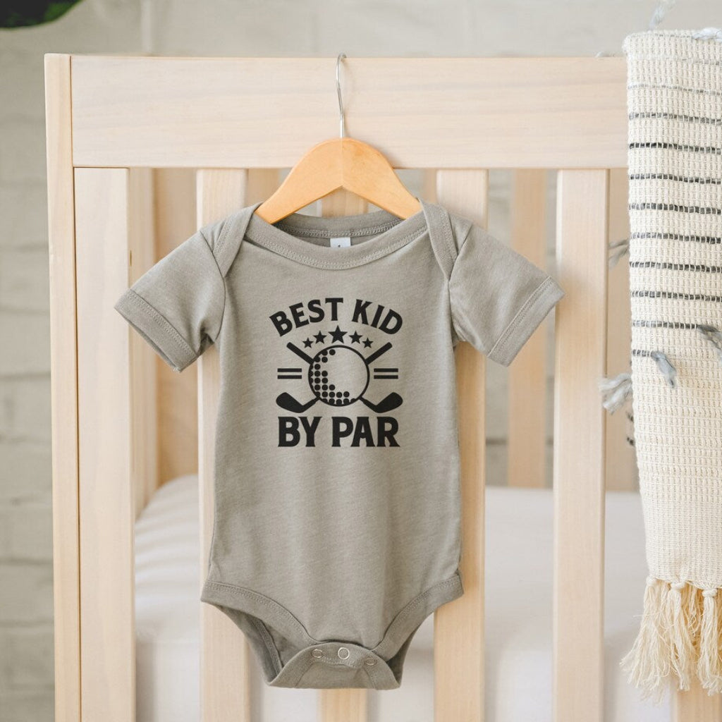 Best Dad by Par & Best Kid by Par Matching Golf Shirts – Father & Kids Golf T-Shirts