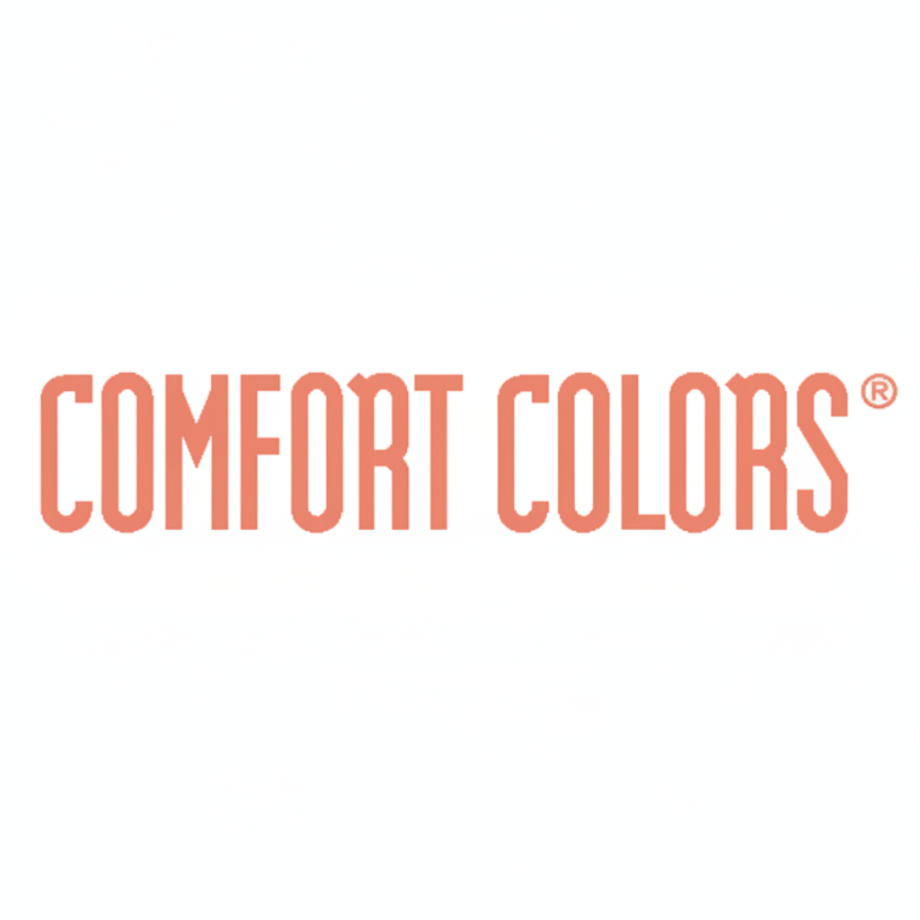 Comfort Colors logo in red on a white background