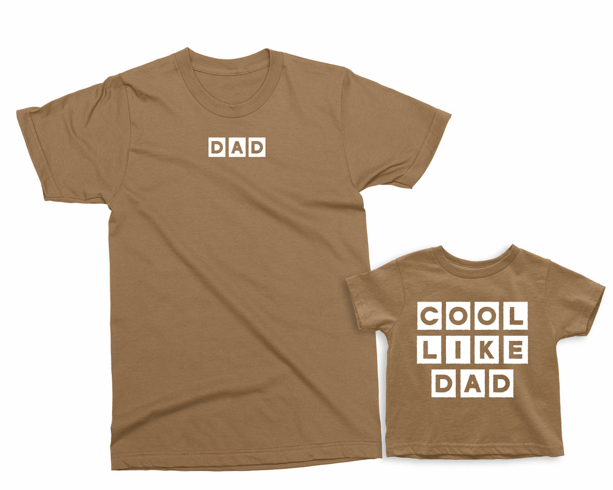 Dad & Kid Matching Shirts – Cool Like Dad Family Outfit