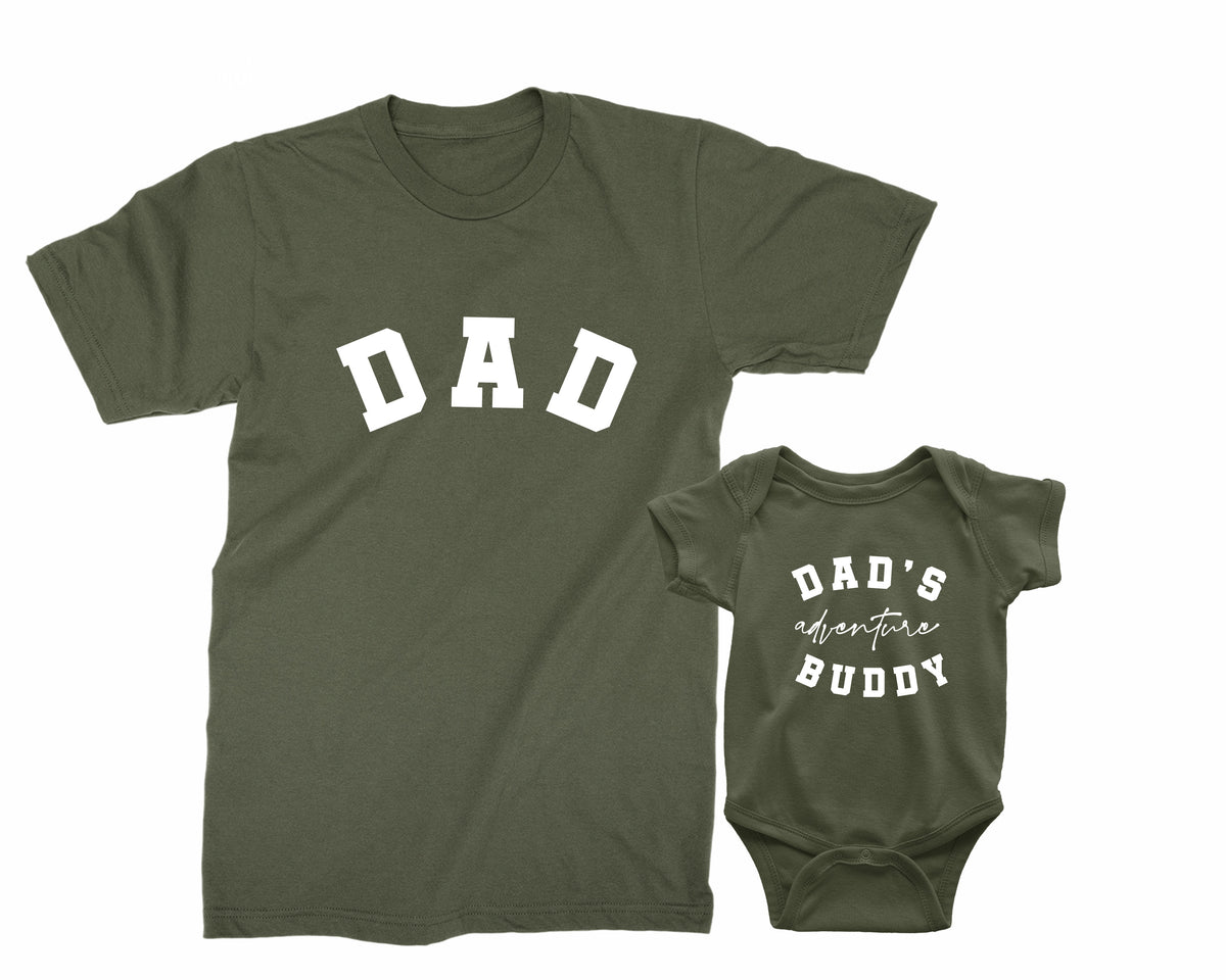 Dad & Adventure Buddy Matching Shirts – Camping Family Tees
