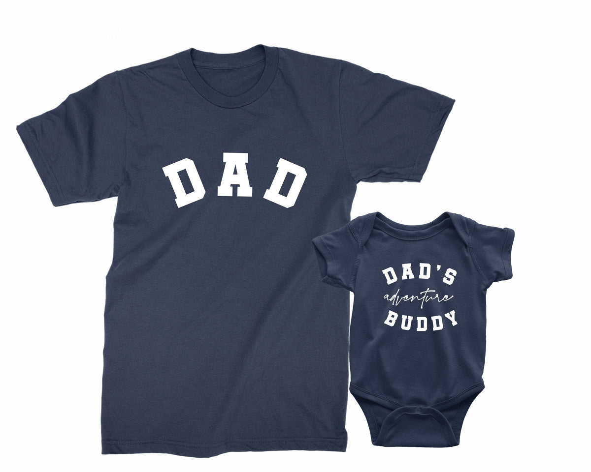 Dad & Adventure Buddy Matching Shirts – Camping Family Tees