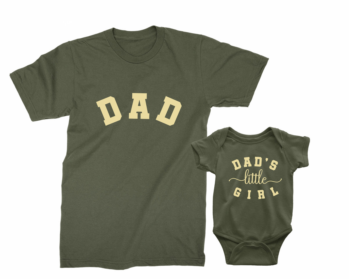 Dad & Baby Girl Matching Shirts – Daddy’s Little Girl Tees