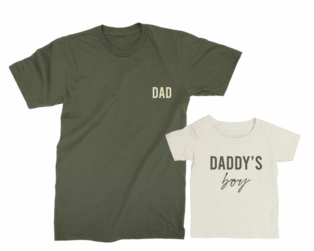Dad & Baby Boy Matching Shirts – Daddy’s Boy Family Tees