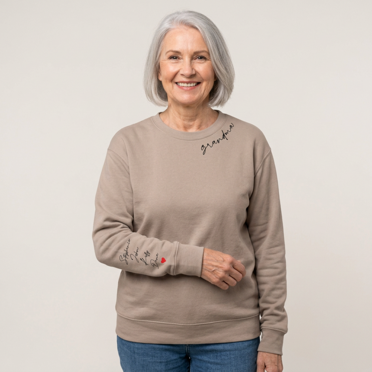 Personalized Grandma Sweatshirt with Grandkids' Names | Custom Gift