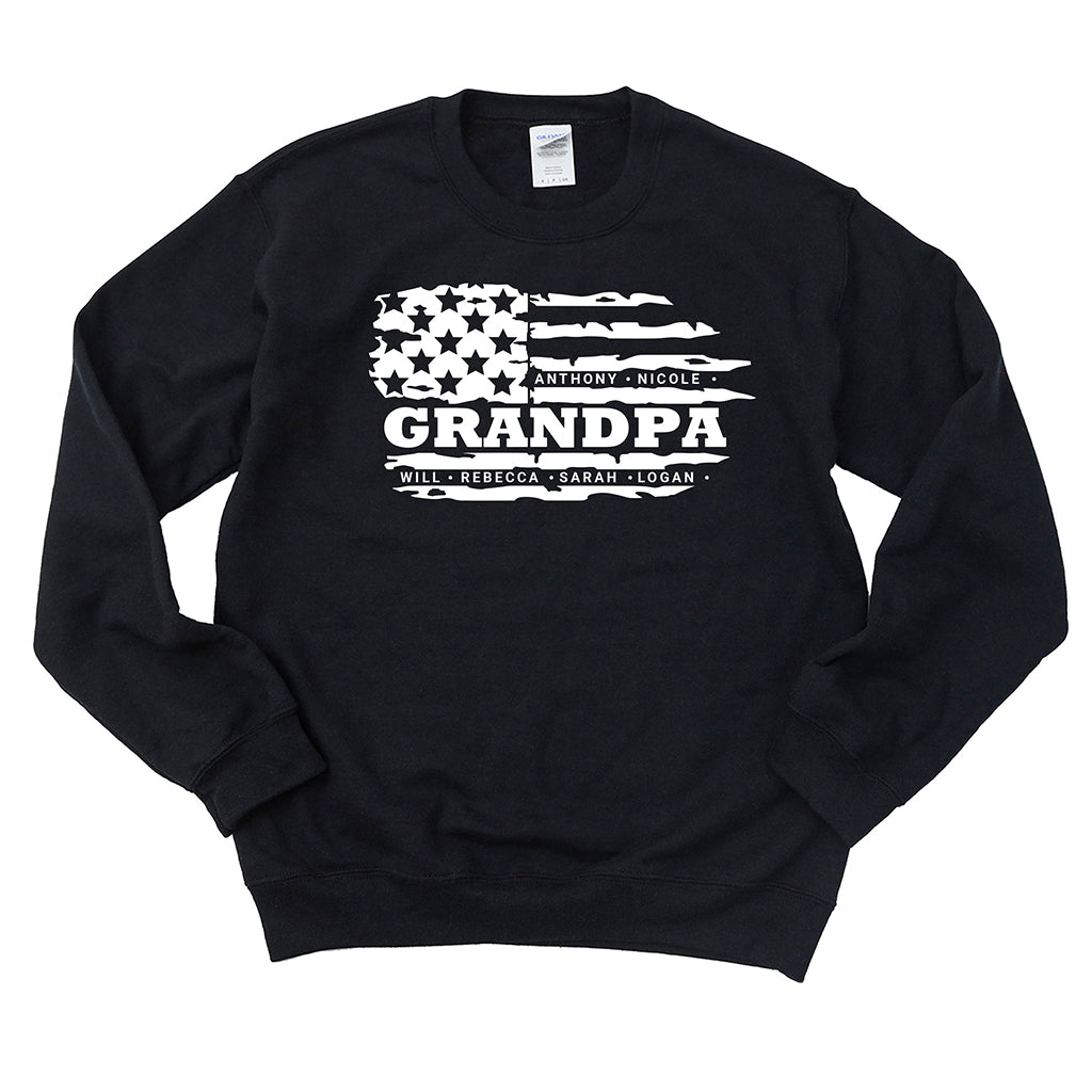 Personalized Gifts For American Grandpa Shirt 05NATN150523TM Father's Day Gifts Sweatshirt