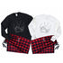 Pinky Promise Matching Couples Sweatshirt and Flannel Pajama Set – Personalized Year Custom Print | Romantic Matching Outfits for Anniversary, Valentine’s Day, Engagement, Newlyweds & Christmas | Price per Set