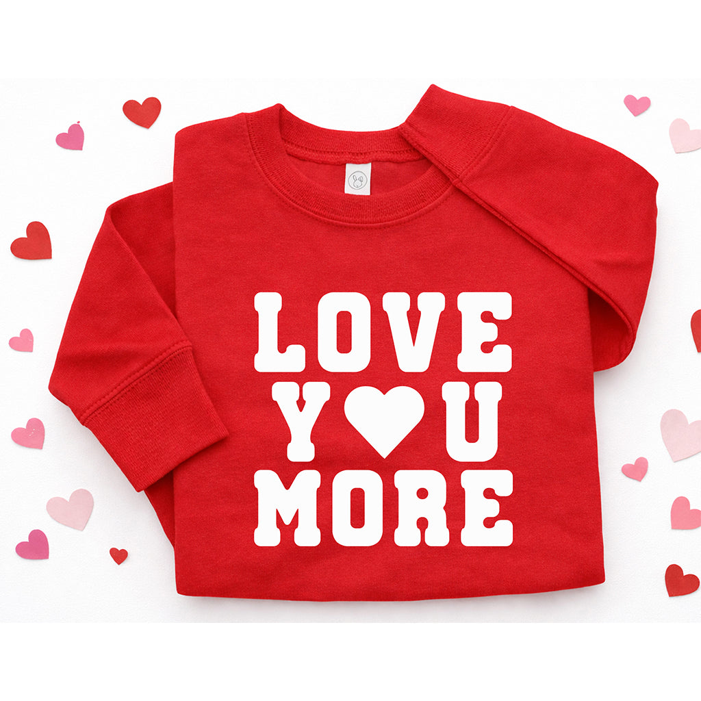Sibling Matching Outfits “Love You / Love You More” – Valentine’s Day Matching Sibling Gift