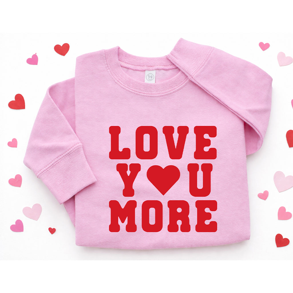 Sibling Matching Outfits “Love You / Love You More” – Valentine’s Day Matching Sibling Gift