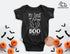 My First Boo - Halloween Baby Bodysuit with Custom Name, Personalized 1st Halloween Boy or Girl Outfit