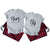 Personalized His & Hers Matching Pajama Set with Custom Year – Couples Flannel Sleepwear for Anniversary, Valentine’s Day, Engagement & Christmas | Set of 1 t-shirt and 1 flannel pants | Price per Set