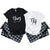 Personalized His & Hers Matching Pajama Set with Custom Year – Couples Flannel Sleepwear for Anniversary, Valentine’s Day, Engagement & Christmas | Set of 1 t-shirt and 1 flannel pants | Price per Set