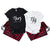 Personalized His & Hers Matching Pajama Set with Custom Year – Couples Flannel Sleepwear for Anniversary, Valentine’s Day, Engagement & Christmas | Set of 1 t-shirt and 1 flannel pants | Price per Set