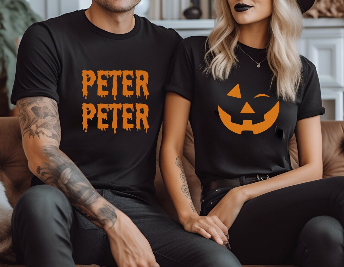 Peter Peter Pumpkin Eater Costume Matching Halloween T-Shirt Peter Peter Pumpkin Eater Costume Matching Halloween T-Shirt