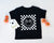 Pumpkin Checkered Smiley Face. Halloween T-shirt for Kids. Halloween Toddler Shirt. Pumpkin Baby Shirt. Fall Checkered Retro baby t-shirt.