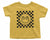 Pumpkin Checkered Smiley Face. Halloween T-shirt for Kids. Halloween Toddler Shirt. Pumpkin Baby Shirt. Fall Checkered Retro baby t-shirt.