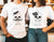 Skulls Couple Matching t-shirts - Halloween gift for Him and Her, Husband and Wife, Honeymoon Outfit, October Wedding Anniversary Gift