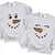 Snowman & Snowwoman Matching Christmas Sweatshirt and Flannel Pajama Set – Cute Couples Holiday Loungewear Outfit | Perfect Christmas Gift for Couples | Price per Set