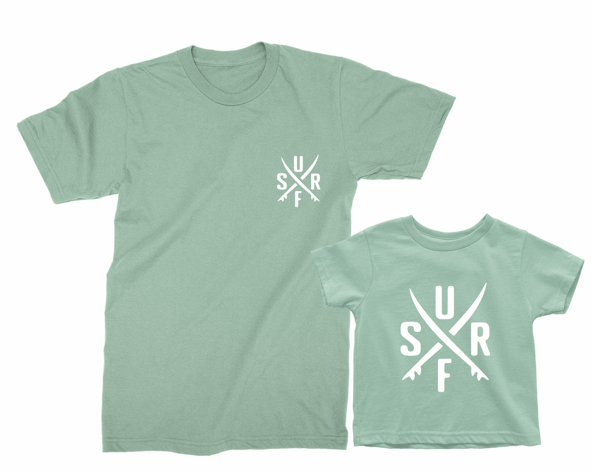 Dad & Kid Surf Matching Shirts – Father Son Beach Outfit