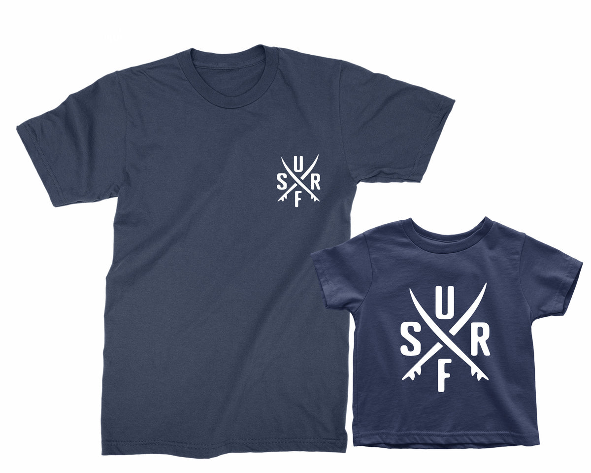 Dad & Kid Surf Matching Shirts – Father Son Beach Outfit