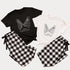 Personalized Pinky Promise Halloween Couple Pajama Set | Skeleton Hands