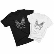 Pinkie Promise matching Halloween shirts for couples with skeleton pinkie-finger designs and personalized Since 2022 details