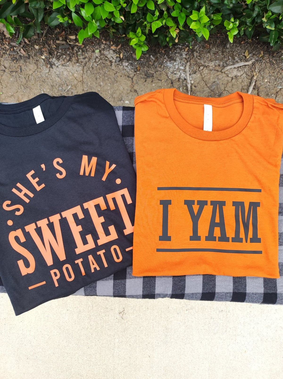 She's My Sweet Potato & I Yam | funny Thanksgiving matching pajama set for couples | Fall PJ | Thanksgiving gift for Him | Couple loungewear | October Anniversary Gift | Price for each set