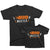 BBQ master and BBQ master in training Father Son, Daughter, Baby Matching T-shirts by TeeLikeYours.com in Black