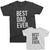 Best Dad Ever and Best Son ever Matching Father Son t-shirts Black and White color by TeeLikeYours.com