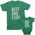 Best Dad Ever and Best Son ever Matching Father Son t-shirts Kelly Green color by TeeLikeYours.com