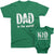 Best Dad, Mom and Kid Ever_Short Sleeve Graphic Matching T-Shirts_Family Look_Kelly Green at TeeLikeYours.com