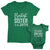 Bestest Brother Sister to Be_Pregnansy Announcement Graphic T-Shirts_Matching Siblings Tees_Kelly Green at TeeLikeYours.com