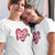 Better Together_short sleev Graphic Matching T-Shirts_gift for Valentine's Day or any Occasion and Holidays_Mother and Daughter white tees at TeeLikeYours.com