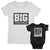 Big Trouble and Biggest Trouble_short sleeve Graphic Matching T-Shirts_White and Black color at TeeLikeYours.com