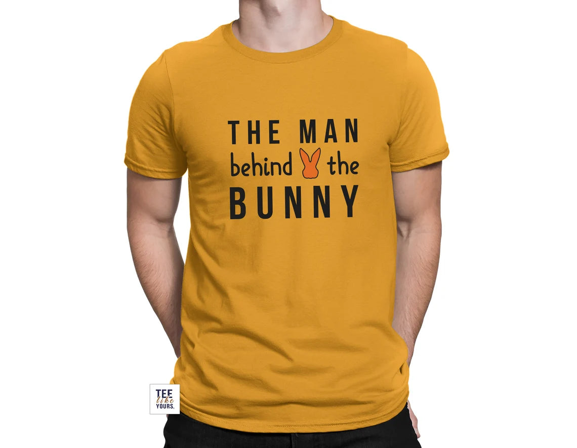 New Dad and Mom Easter t-shirts, Couple Easter Bunny Pregnancy Announcement Shirts, The Man Behind the Bunny & EGG-Specting our Little Bunny tees
