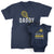 Daddy and Daddy's Little Partner_Short Sleeve Graphic Matching T-Shirts_Navy color at TeeLikeYours.com