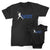 Daddy and Daddy's Team_short sleeve Graphic Matching T-Shirts_Black color at TeeLikeYours.com