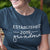 Established 2019 Grandma short sleeve Pregnancy Announcement Graphic T-Shirt_Zoomed Image with Model_Navy color at TeeLikeYours.com