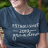 Established 2023 Grandma - Pregnancy Announcement Graphic T-Shirt for Grandma