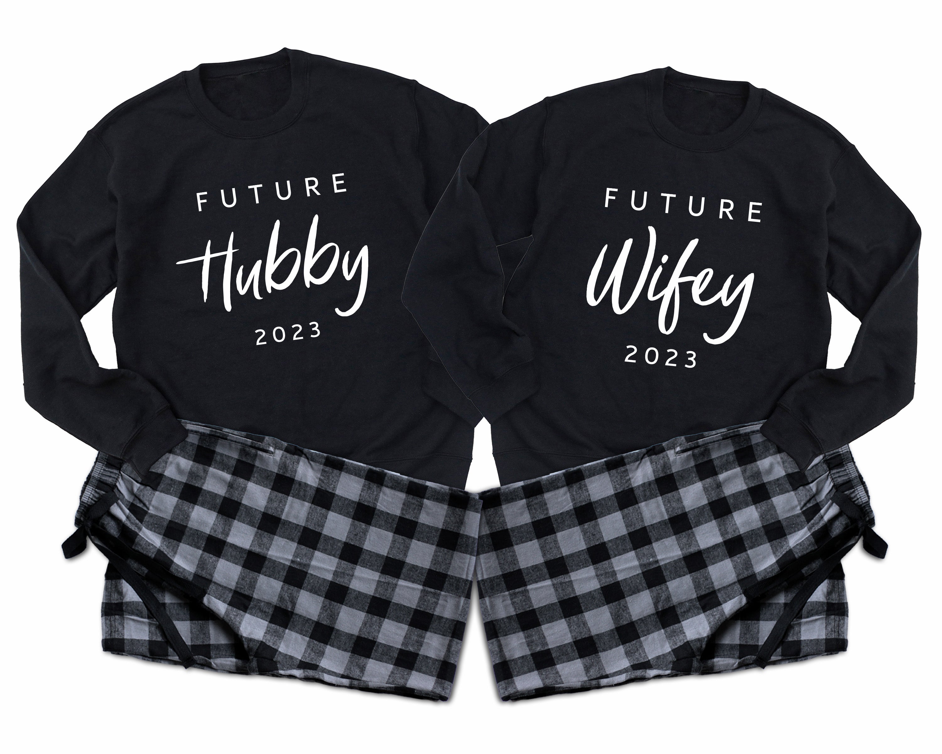 Personalised Pyjamas Hubby Wifey Pjs Couples Matching Pajamas