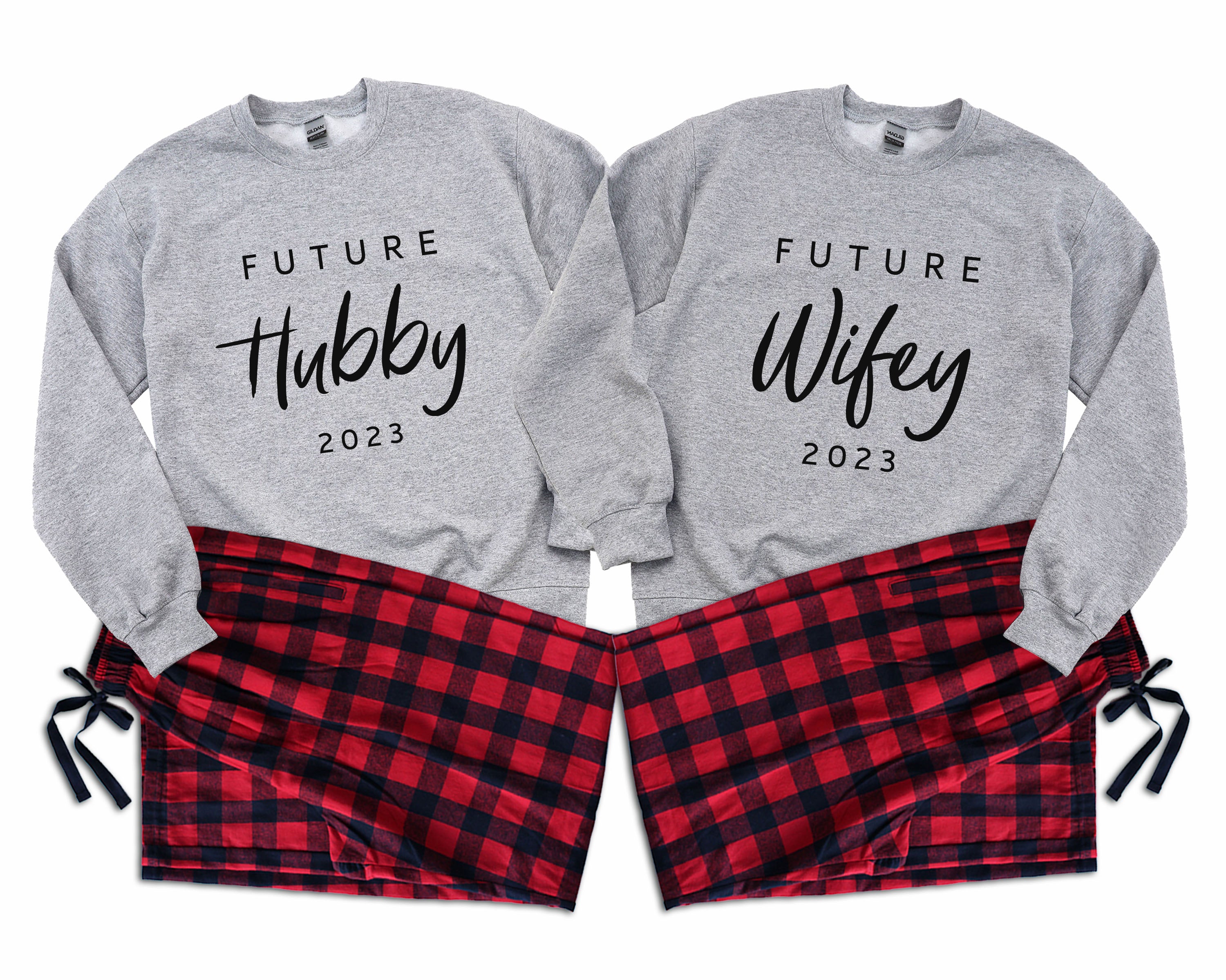 Future Wifey & Future Hubby - Couple Matching Pajamas, His & Hers gift –