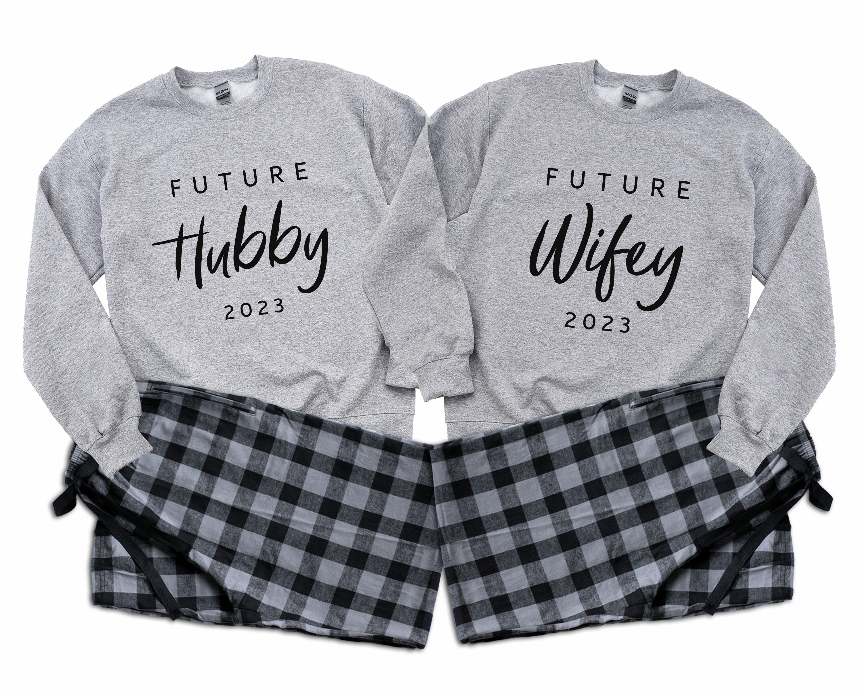 Future Wifey & Future Hubby - Couple Matching Pajamas, His & Hers gift –